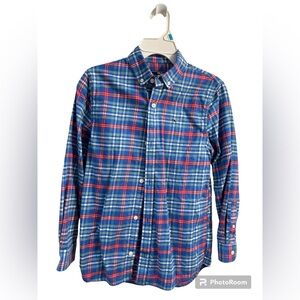 Vineyard Vines Boys Long Sleeve Plaid Flannel Button Down Shirt| Size: S 8/10